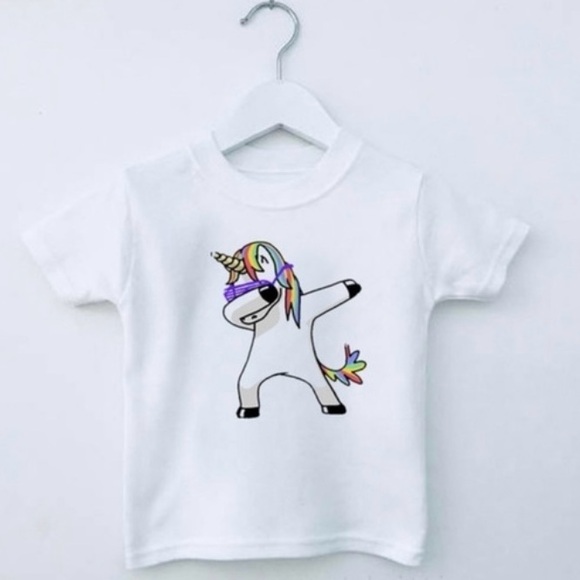 Other - Girl Dancing Unicorn T-Shirt - White